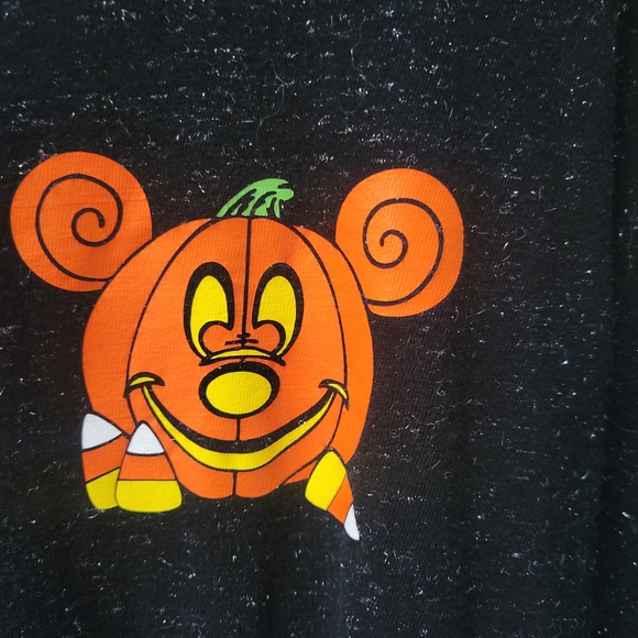 Womens Medium Disney Halloween Sparkly Back Long Sleeve Shirt - Picture 2 of 6